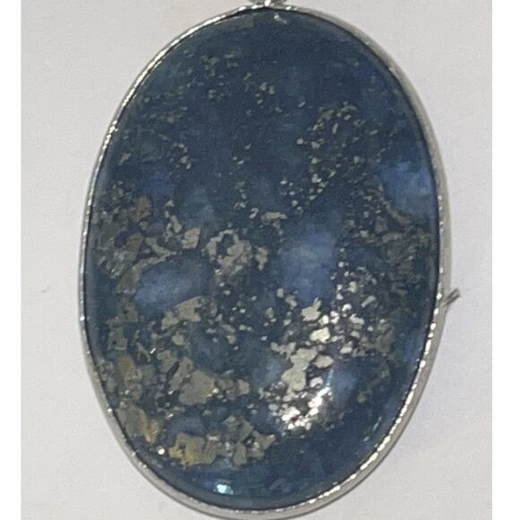 Oval Lapis Lazuli Gemstone Pendant - Picture 2 of 13